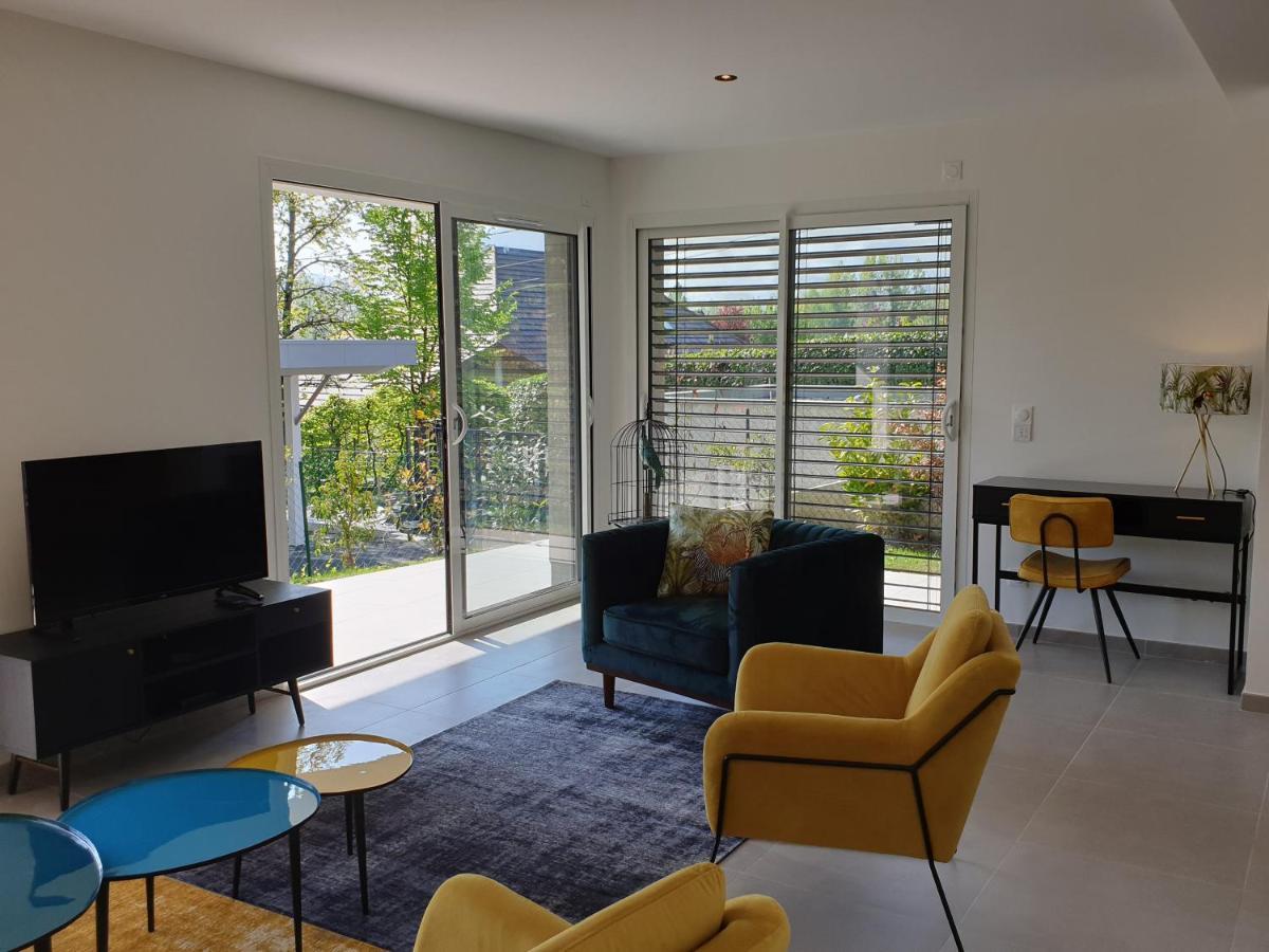 L'Appartement Jardin Avec Vue Montagnes Sevrier Luaran gambar