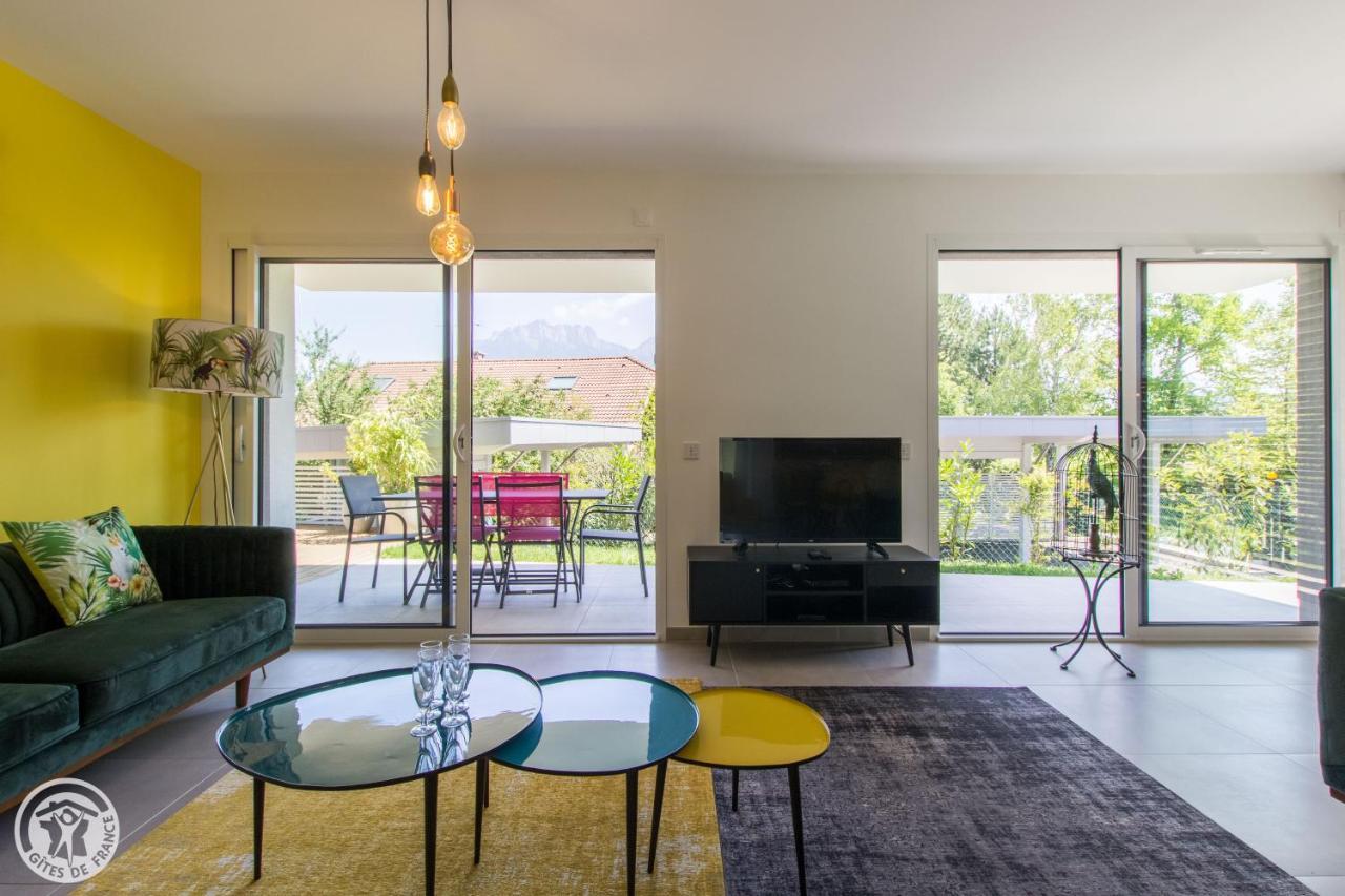 L'Appartement Jardin Avec Vue Montagnes Sevrier Luaran gambar