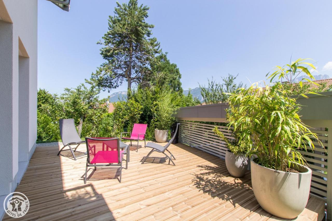 L'Appartement Jardin Avec Vue Montagnes Sevrier Luaran gambar
