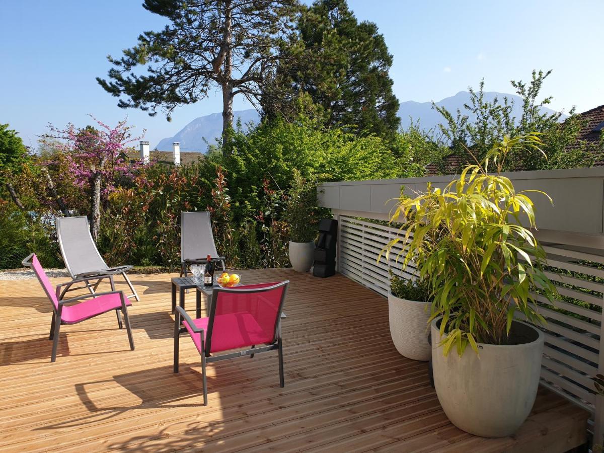 L'Appartement Jardin Avec Vue Montagnes Sevrier Luaran gambar