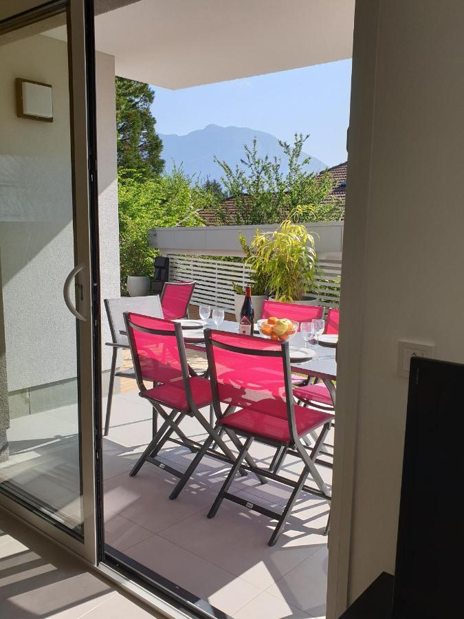 L'Appartement Jardin Avec Vue Montagnes Sevrier Luaran gambar