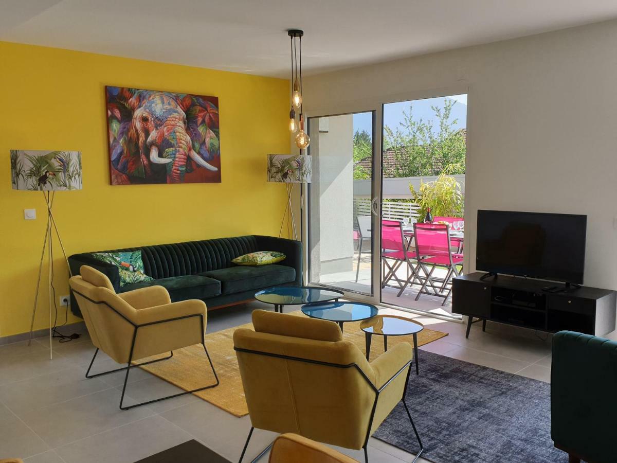 L'Appartement Jardin Avec Vue Montagnes Sevrier Luaran gambar